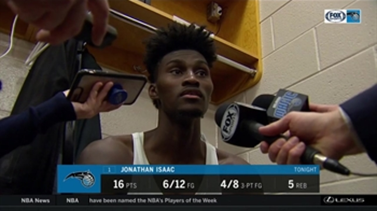 Jonathan Isaac on frustrating loss, importance of  stepping up their game down the stretch
