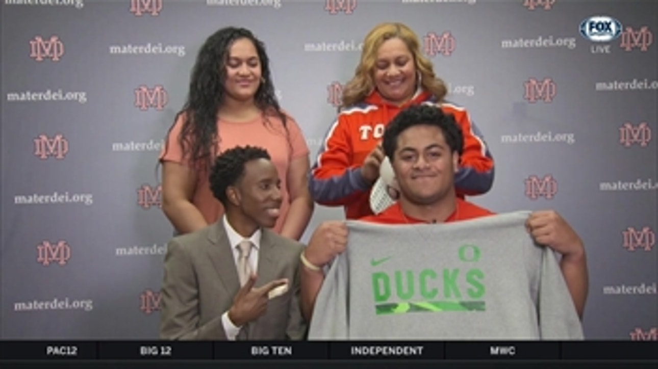 Early Signing Period: Mater Dei LB Mase Funa signs with Oregon