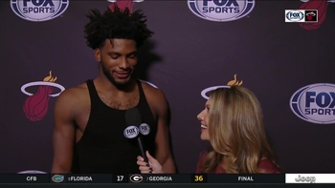 Justise Winslow talks about win over Trail Blazers and his return from injury