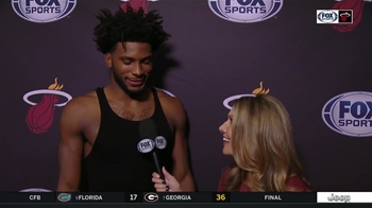 Justise Winslow talks about win over Trail Blazers and his return from injury