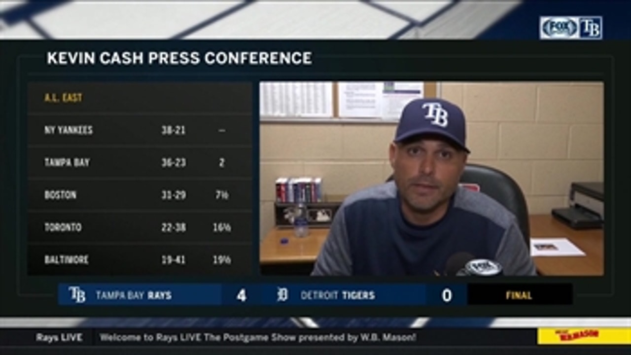 Kevin Cash breaks down 4-0 shutout victory over Tigers
