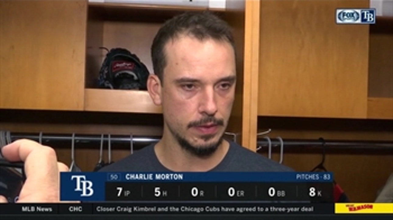Charlie Morton reflects on his start: Pleased with the efficiency