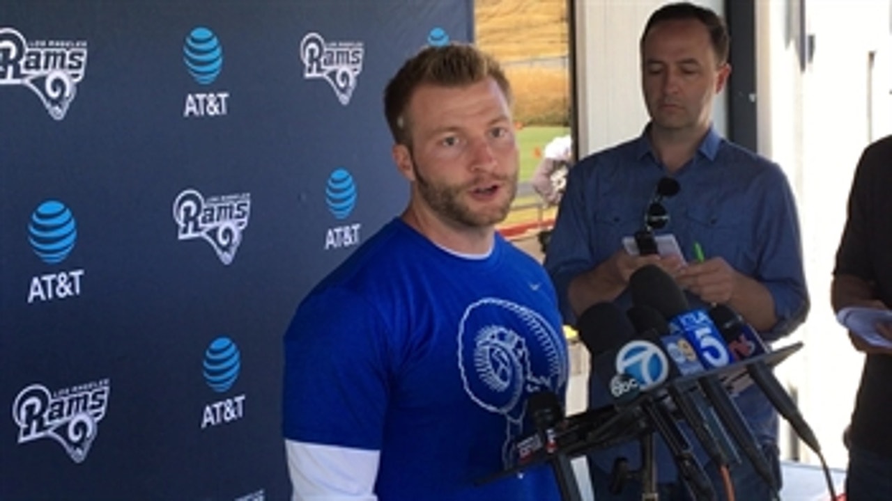 Rams coach Sean McVay likes what he sees at rookie minicamp