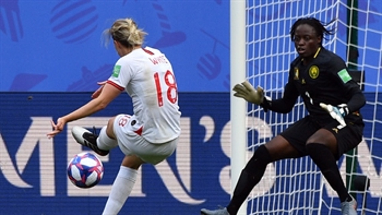 England's Ellen White scores her 4th goal of the 2019 FIFA Women's World Cup™