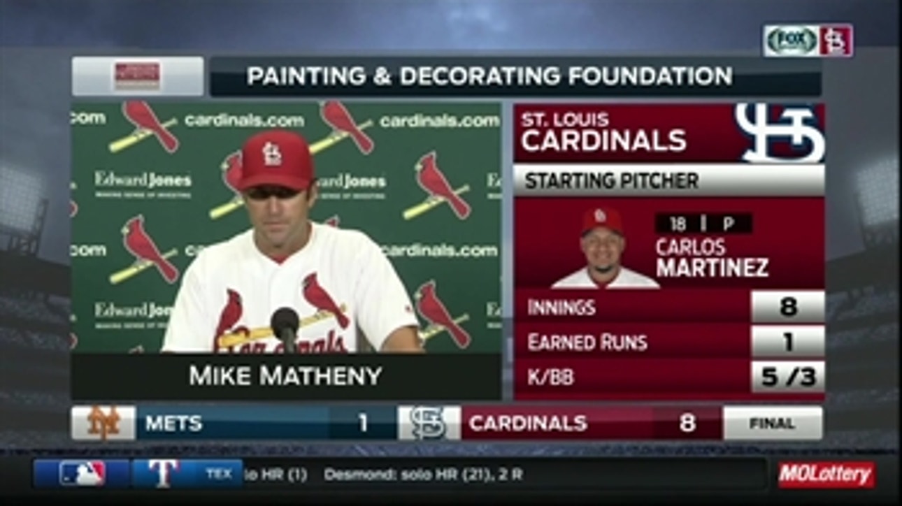 Matheny: Martinez had some really good stuff