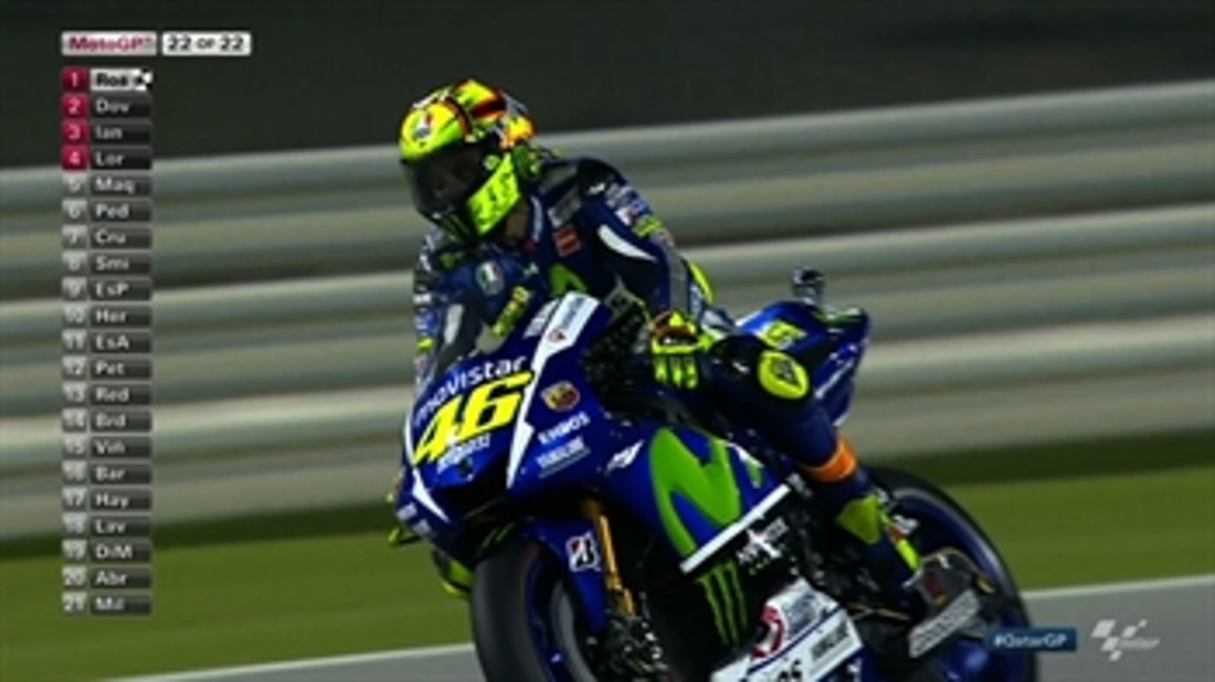 MotoGP: Rossi Holds Off Dovizioso for Win - Qatar GP 2015