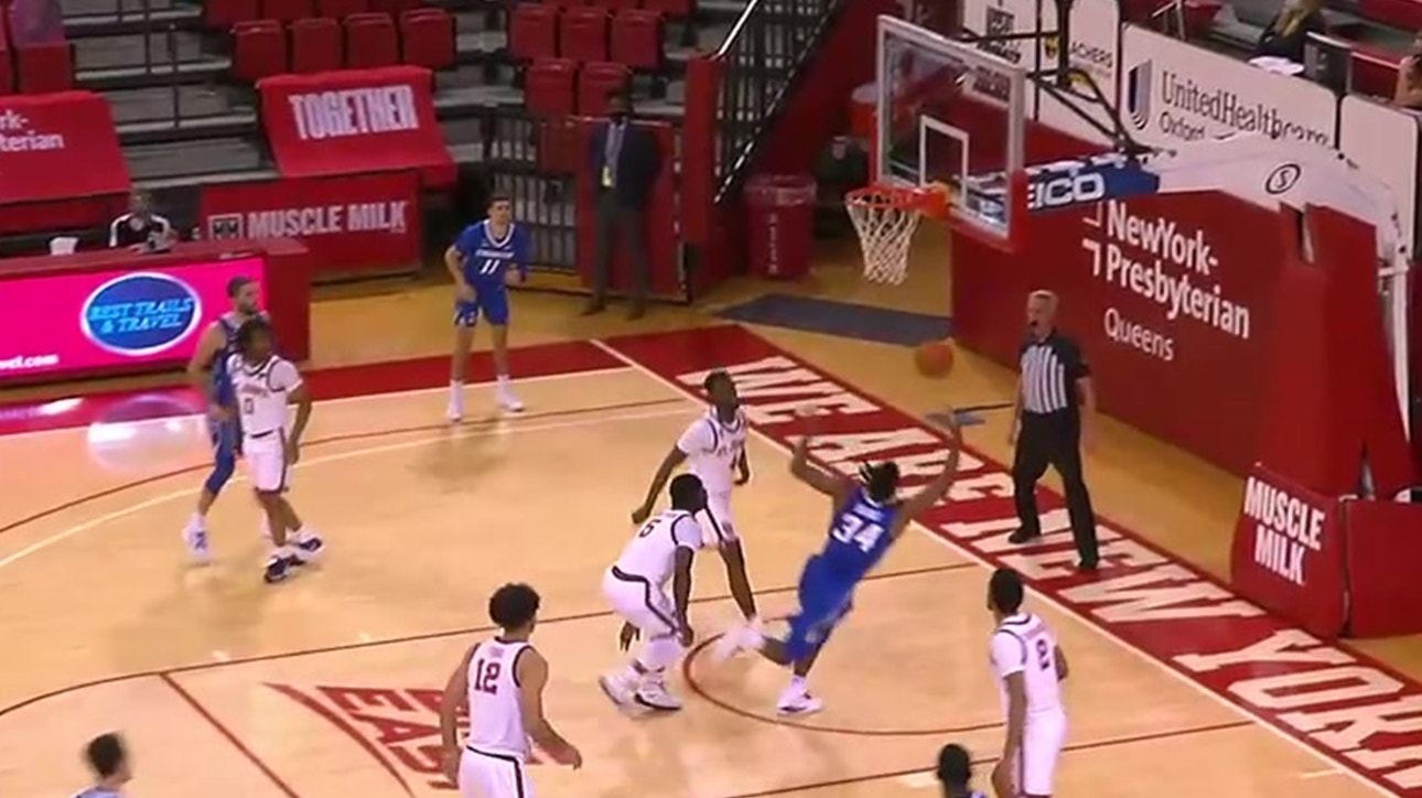 Creighton's Denzel Mahoney knocks down acrobatic and one against St. John's
