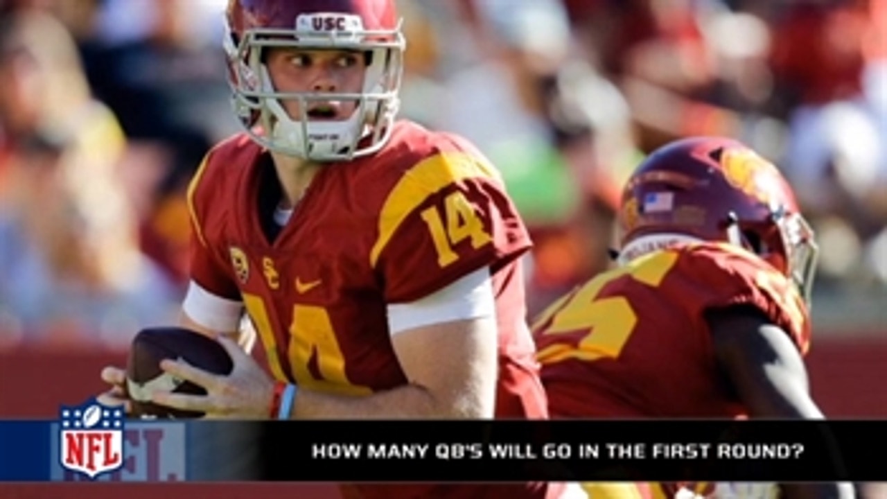 How many QB's will be drafted in the first round of the NFL Draft?