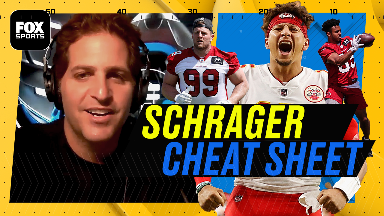 Peter Schrager's Cheat Sheet: Patrick Mahomes, Kyle Pitts, and others
