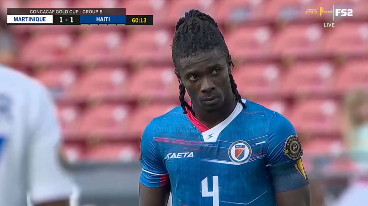 Ricardo Adé's wicked free kick gives Haiti the lead again vs. Martinique, 2-1