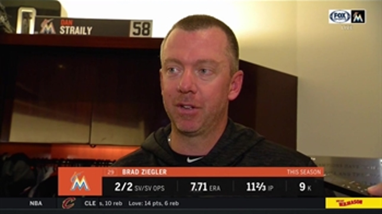 Marlins RHP Brad Ziegler on the confidence of fellow pitchers
