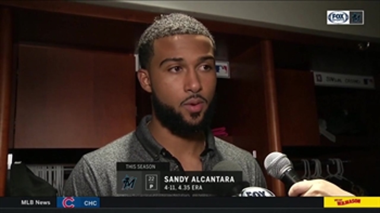 Sandy Alcantara on how aggressiveness allows him to go deep into games after loss in Denver