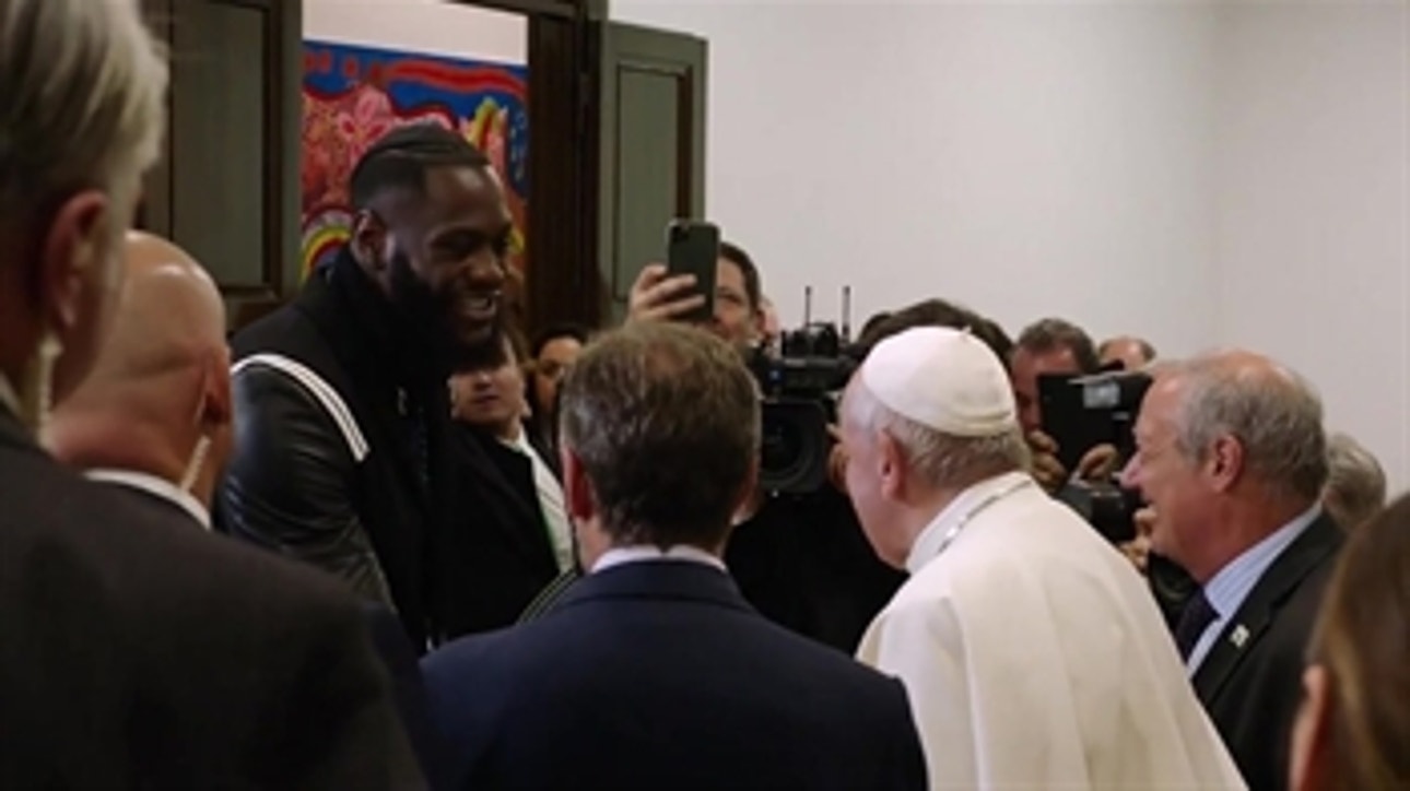 Deontay Wilder tours the Colosseum, meets Pope Francis