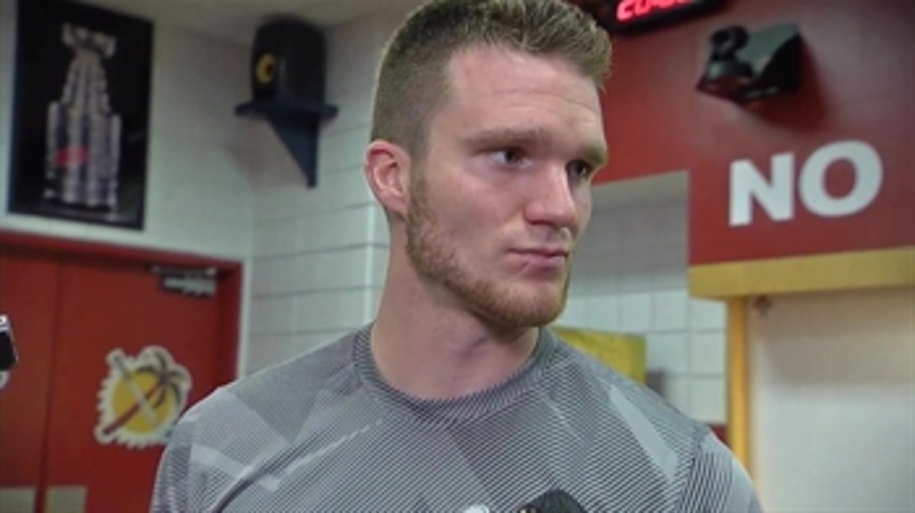 Jonathan Huberdeau on how the Panthers are playing good lately