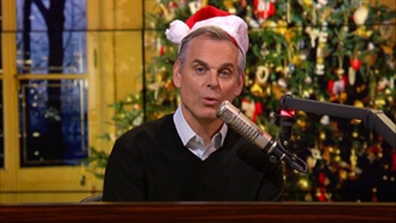 Colin Cowherd hands out holiday gifts for NFL stars with Joy Taylor