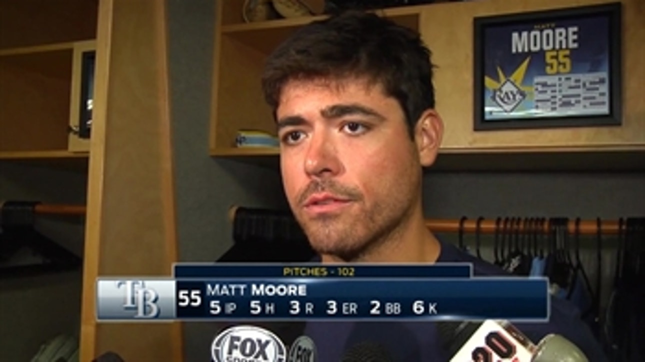 Rays' Matt Moore: 'I liked the way I was competing'