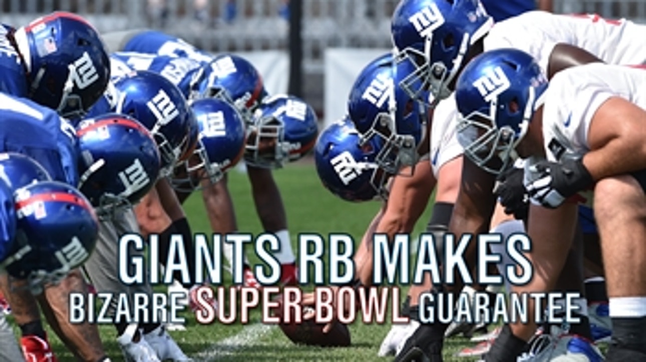 New York Giants Running Back Andre Williams thinks they're going to the Super Bowl