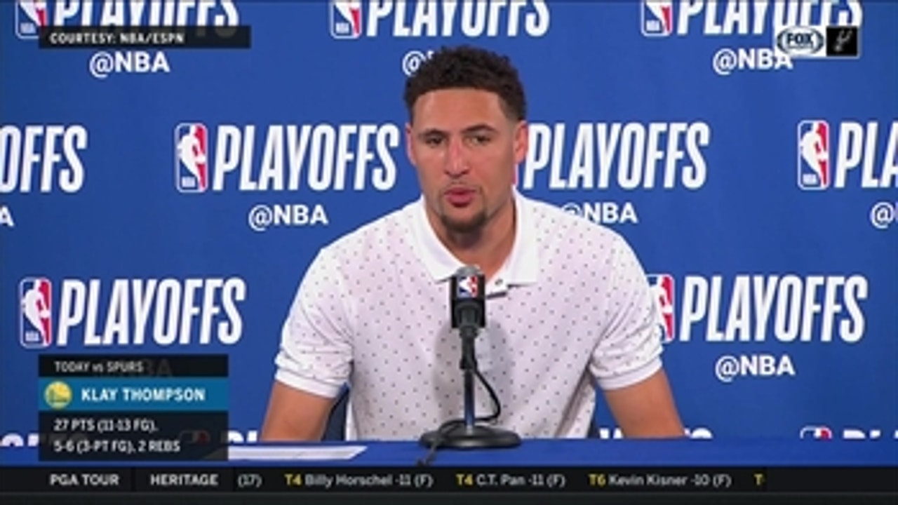 Klay Thompson: 'Stepped up our defense without Steph'