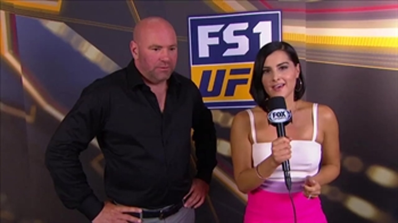 Dana White talks with Megan Oivi after UFC 226 ' INTERVIEW ' UFC 226