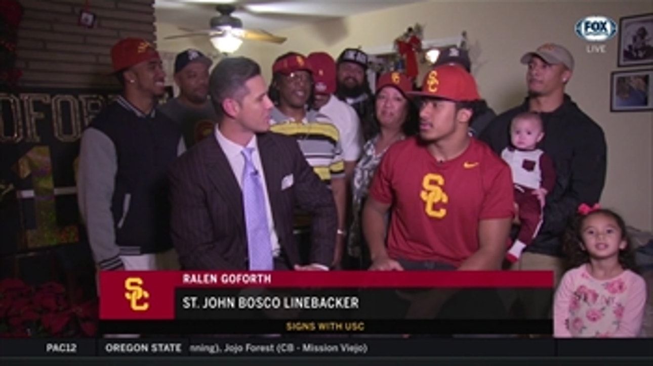 Early Signing Period Special: It's USC for St. John Bosco LB Ralen Goforth