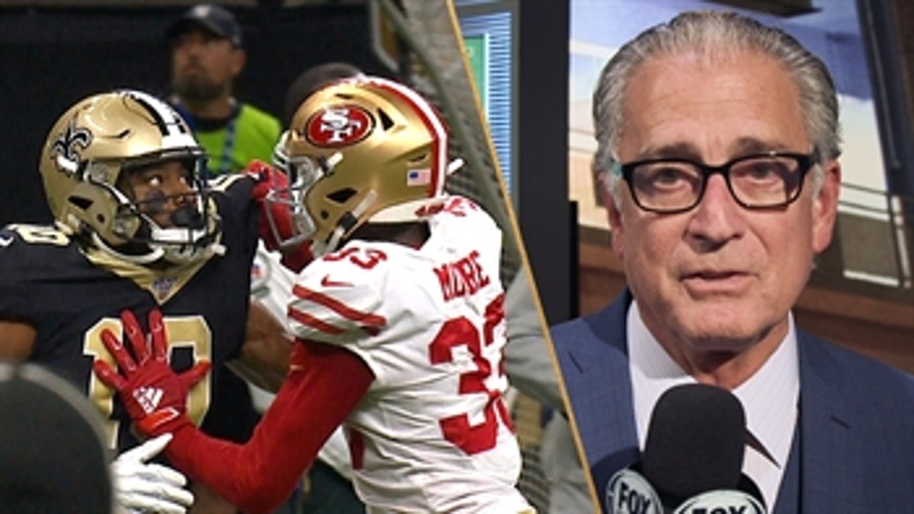 Mike Pereira explains why the Saints didn't draw a pass interference penalty against the 49ers