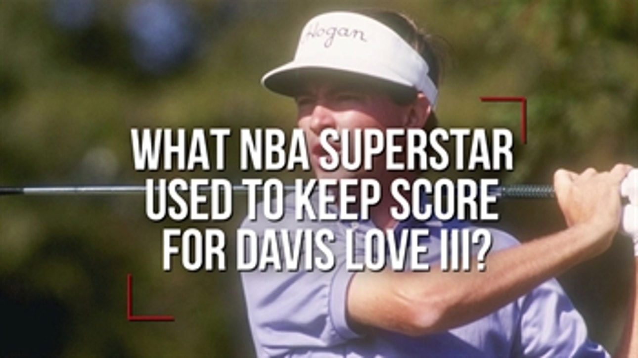 What NBA superstar used to keep score for Davis Love III?