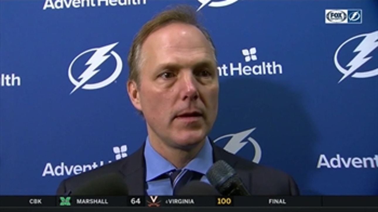 Jon Cooper on Lightning's 13-0-1 in December after win over Ducks