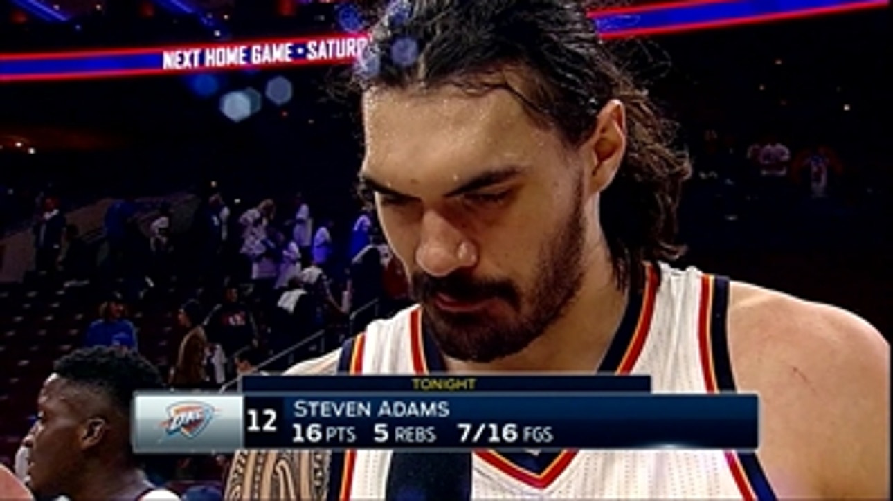 Steven Adams: 'It's always good to get a win'