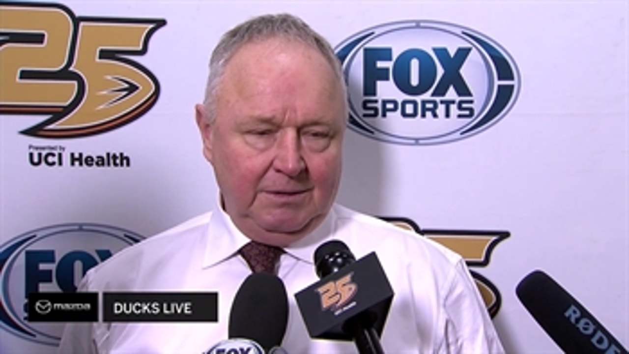 Randy Carlyle: We are going to need more efforts like this moving forward.