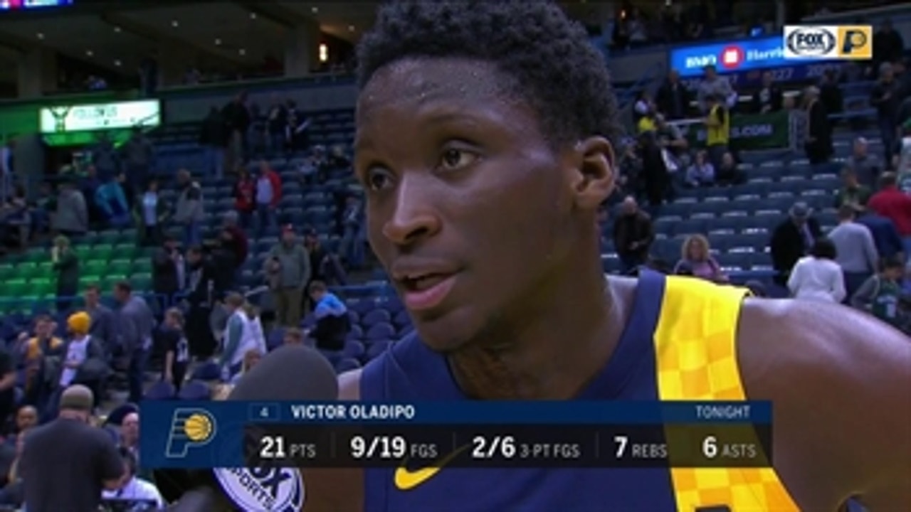 Victor Oladipo after Pacers' win over Bucks: 'This was a playoff basketball atmosphere'