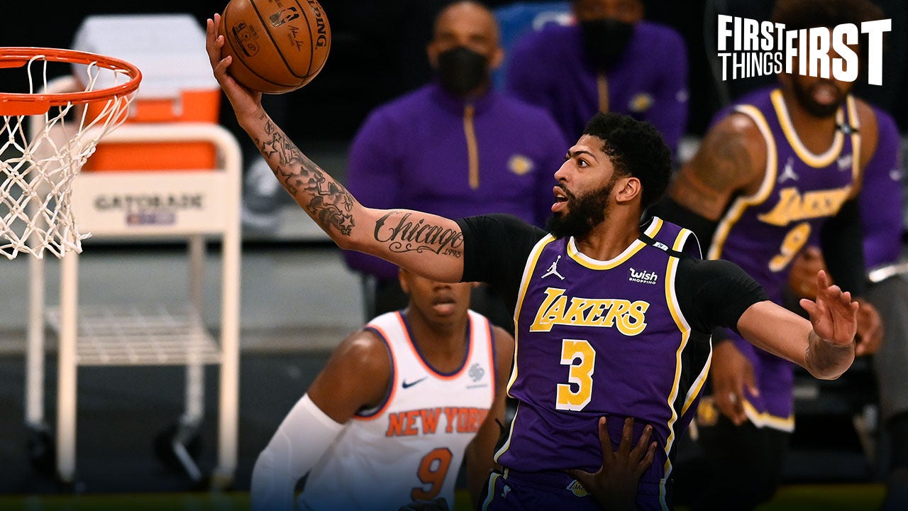 Nick Wright: Anthony Davis was fantastic in Lakers' OT win against Knicks ' FIRST THINGS FIRST