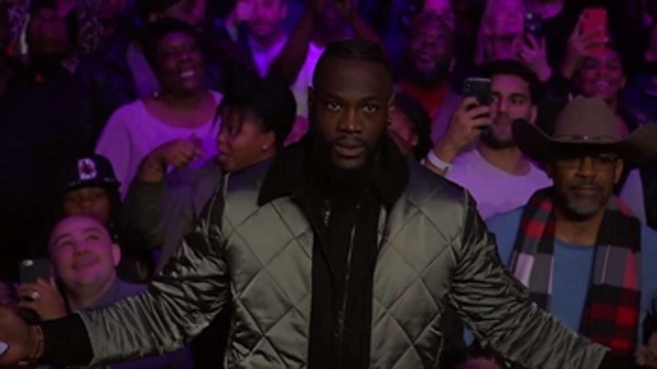 Dominic Breazeale and Deontay Wilder have a ringside stare down | PBC on FOX