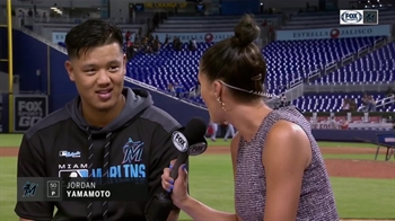 Jordan Yamamoto gets emotional when describing Major League debut