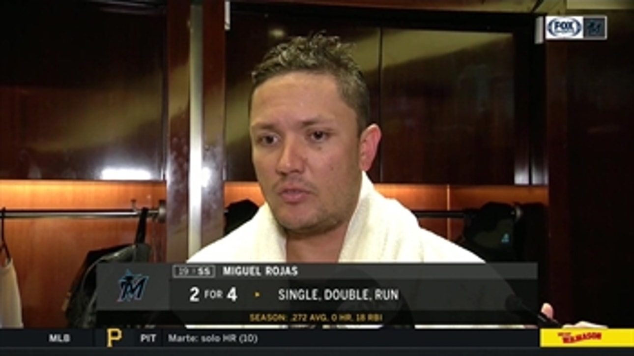Miguel Rojas: 'When you play defense, you want guys attacking hitters'
