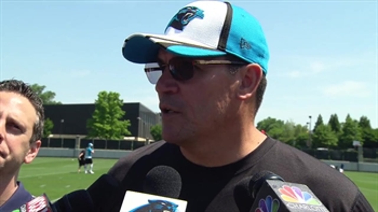 Ron Rivera on Panthers' first rookie camp practice