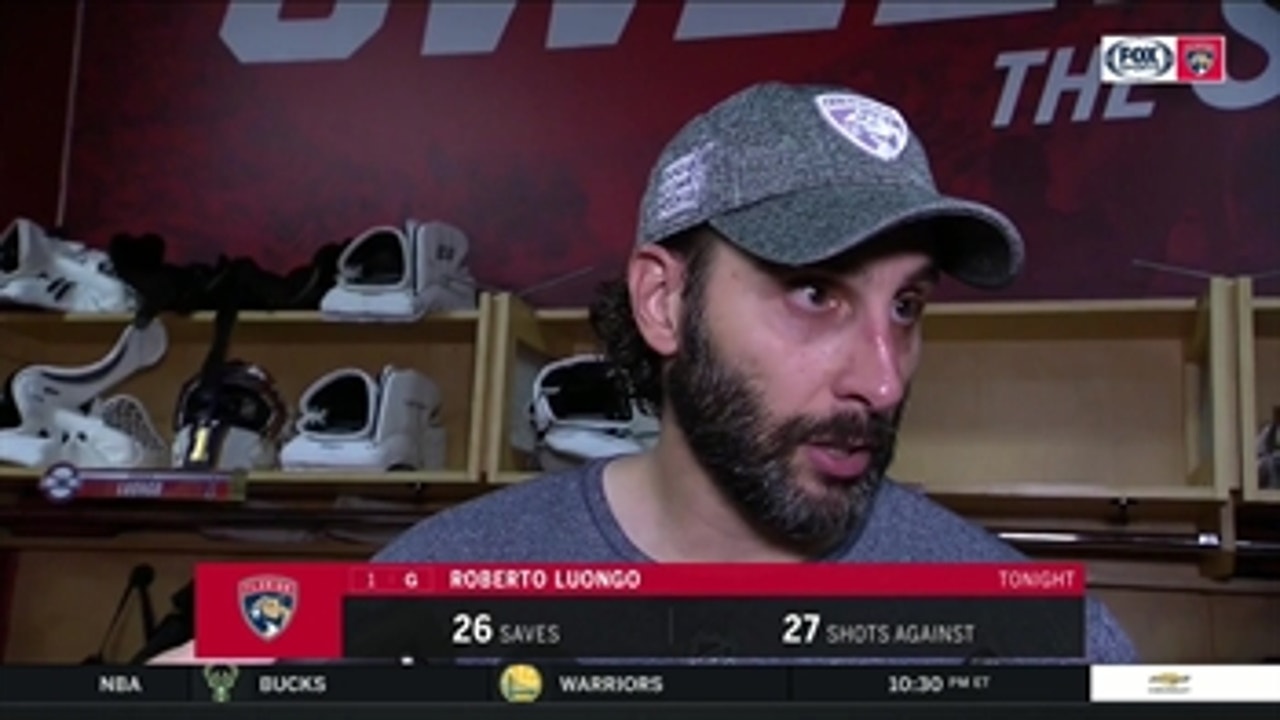 Roberto Luongo says Panthers did great job defending Connor McDavid