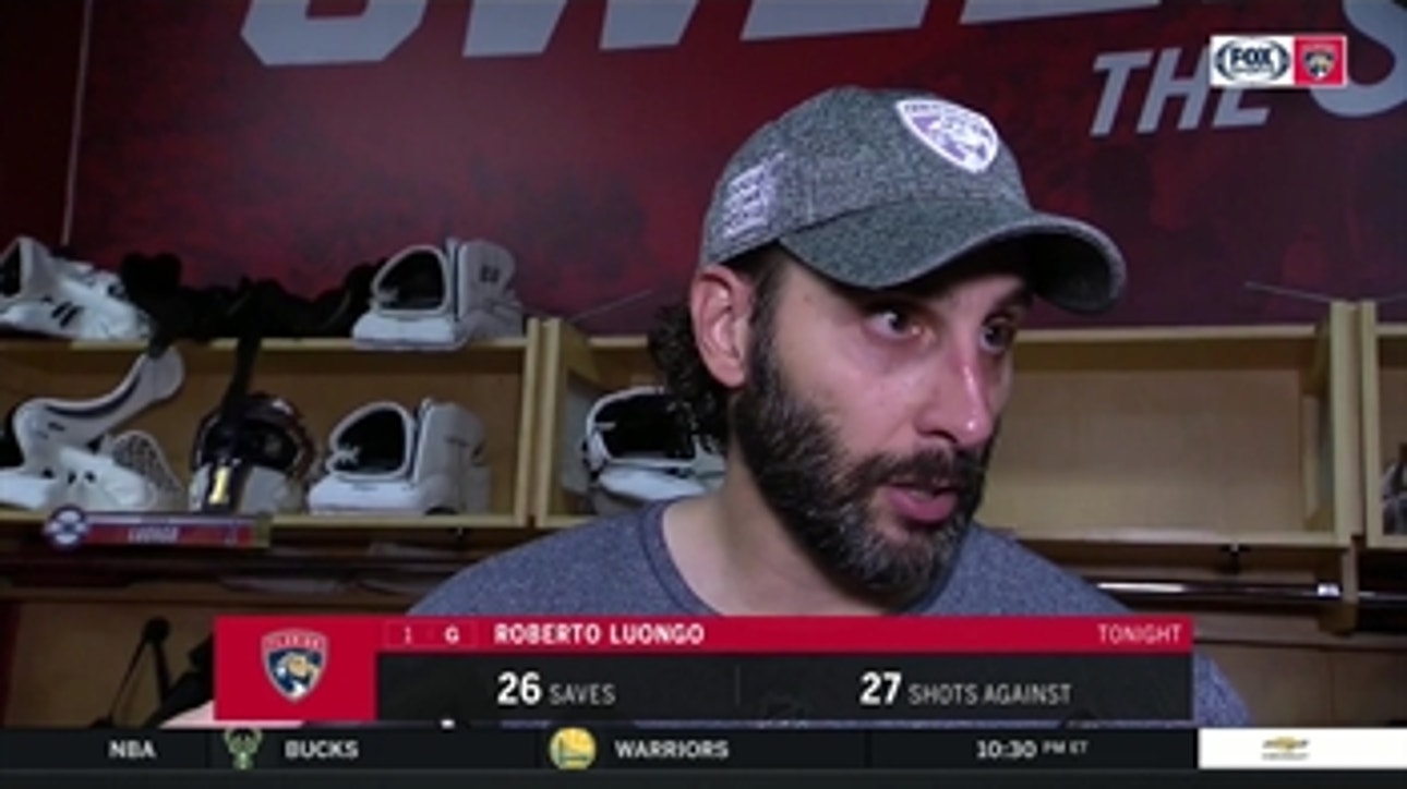 Roberto Luongo says Panthers did great job defending Connor McDavid