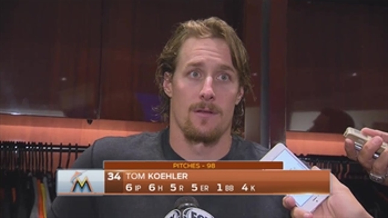 Marlins' Koehler: 'It's hard to win ball games like that'