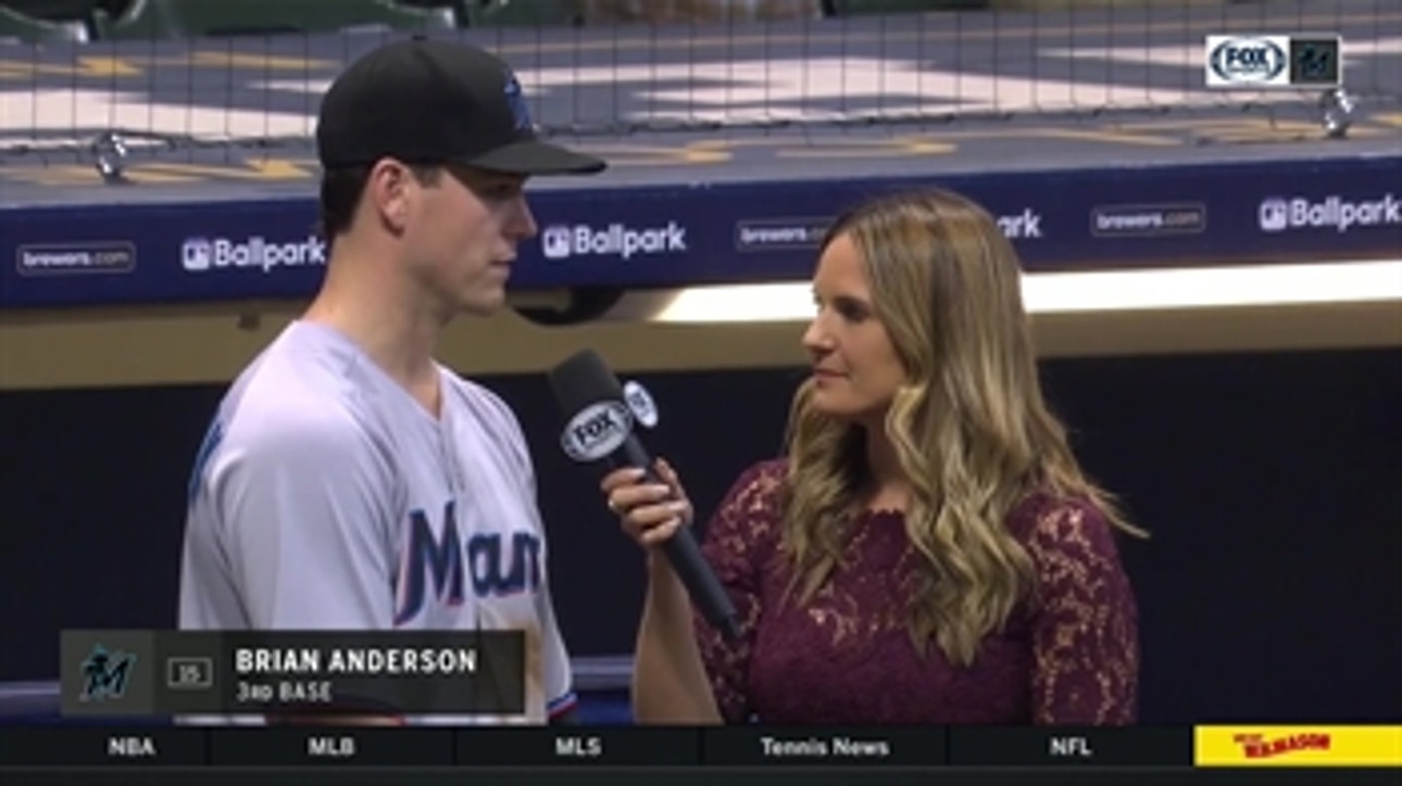 Brian Anderson discusses his 1st career grand slam, Marlins' chemistry