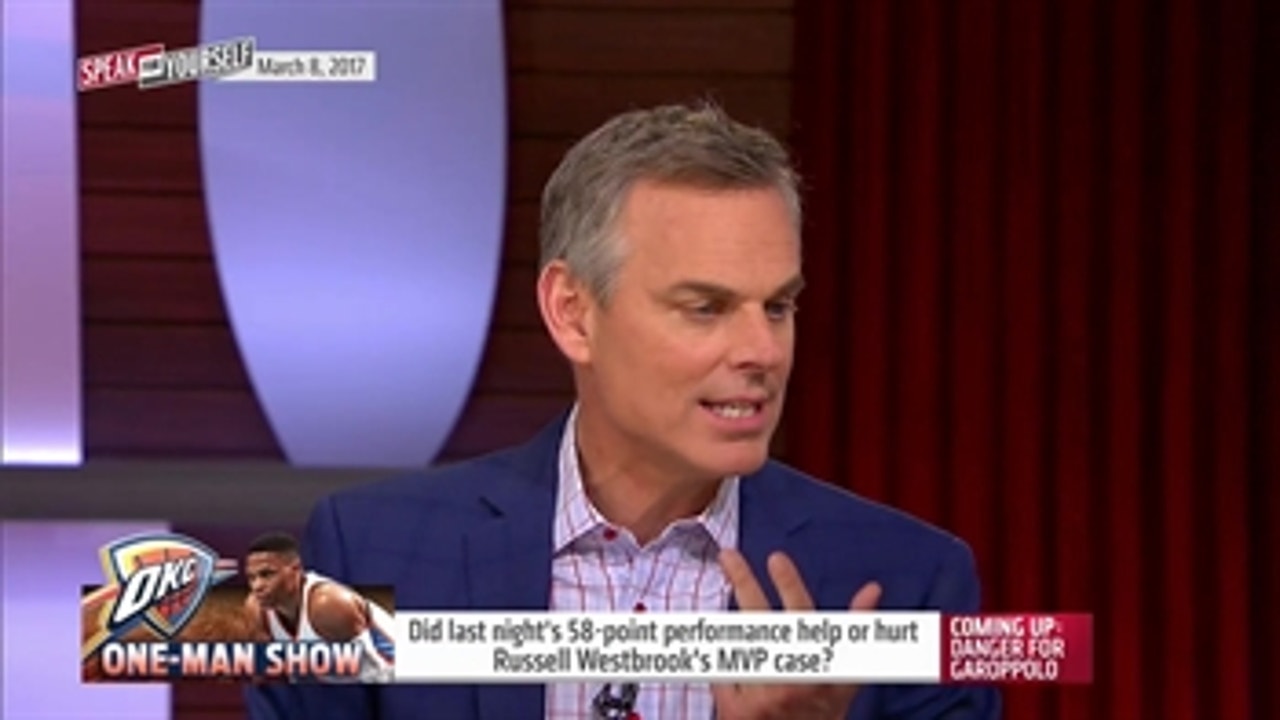 Cowherd argues Westbrook's 58-point game hurts his MVP case | SPEAK FOR YOURSELF