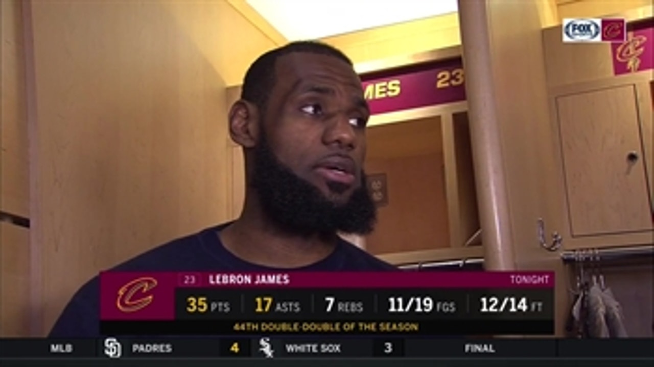 The confidence of LeBron James is at an all-time high