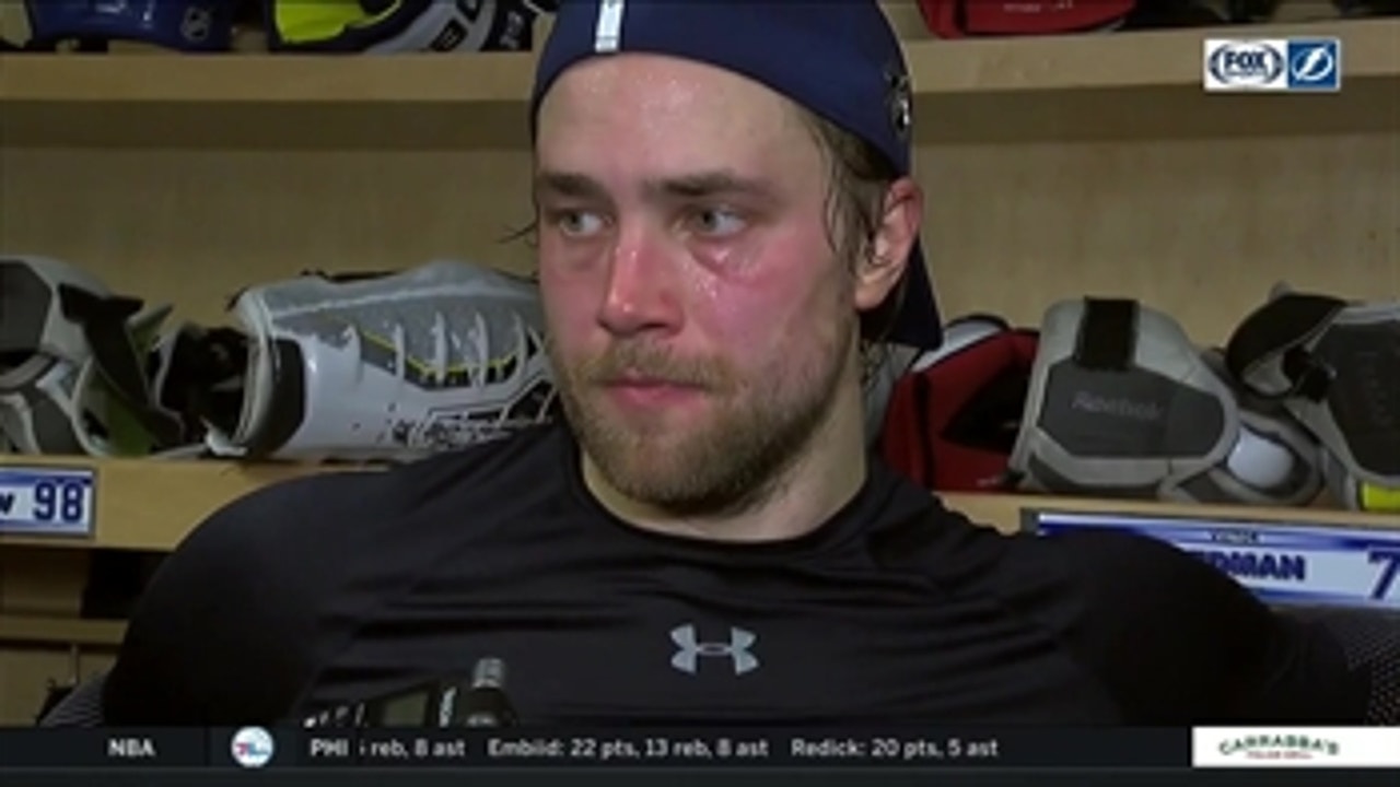 Victor Hedman breaks down 4-2 loss to Toronto, importance of bouncing back for Sharks matchup