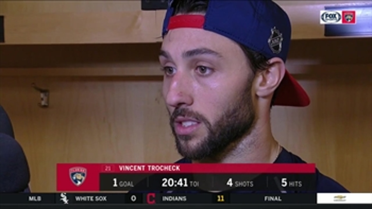 Vincent Trocheck says Panthers can't make mistakes against a team like Penguins