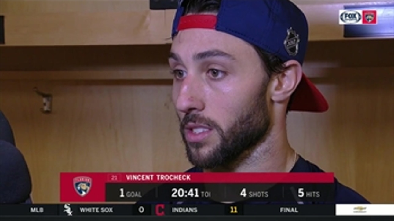 Vincent Trocheck says Panthers can't make mistakes against a team like Penguins