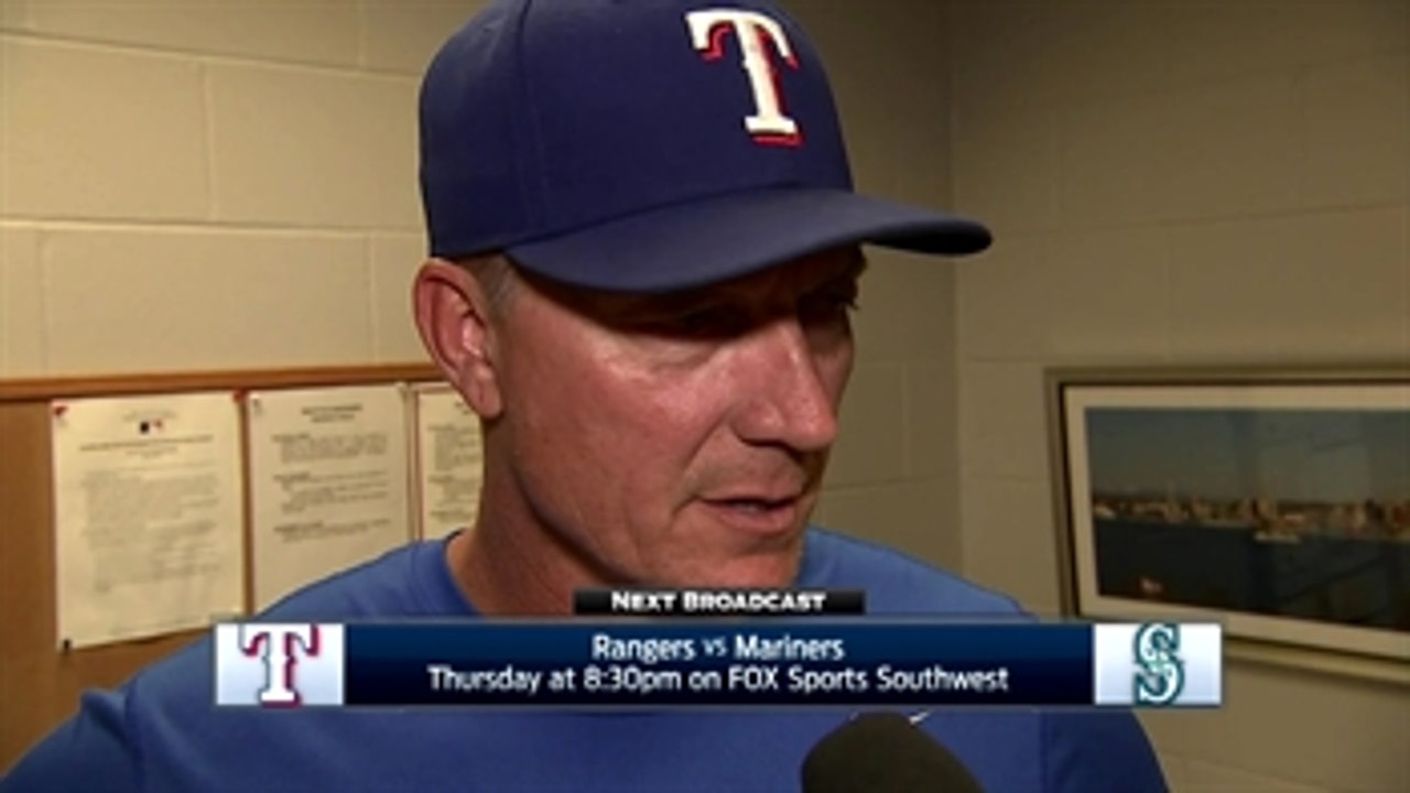 Jeff Banister on Griffin's performance in 8-3 loss