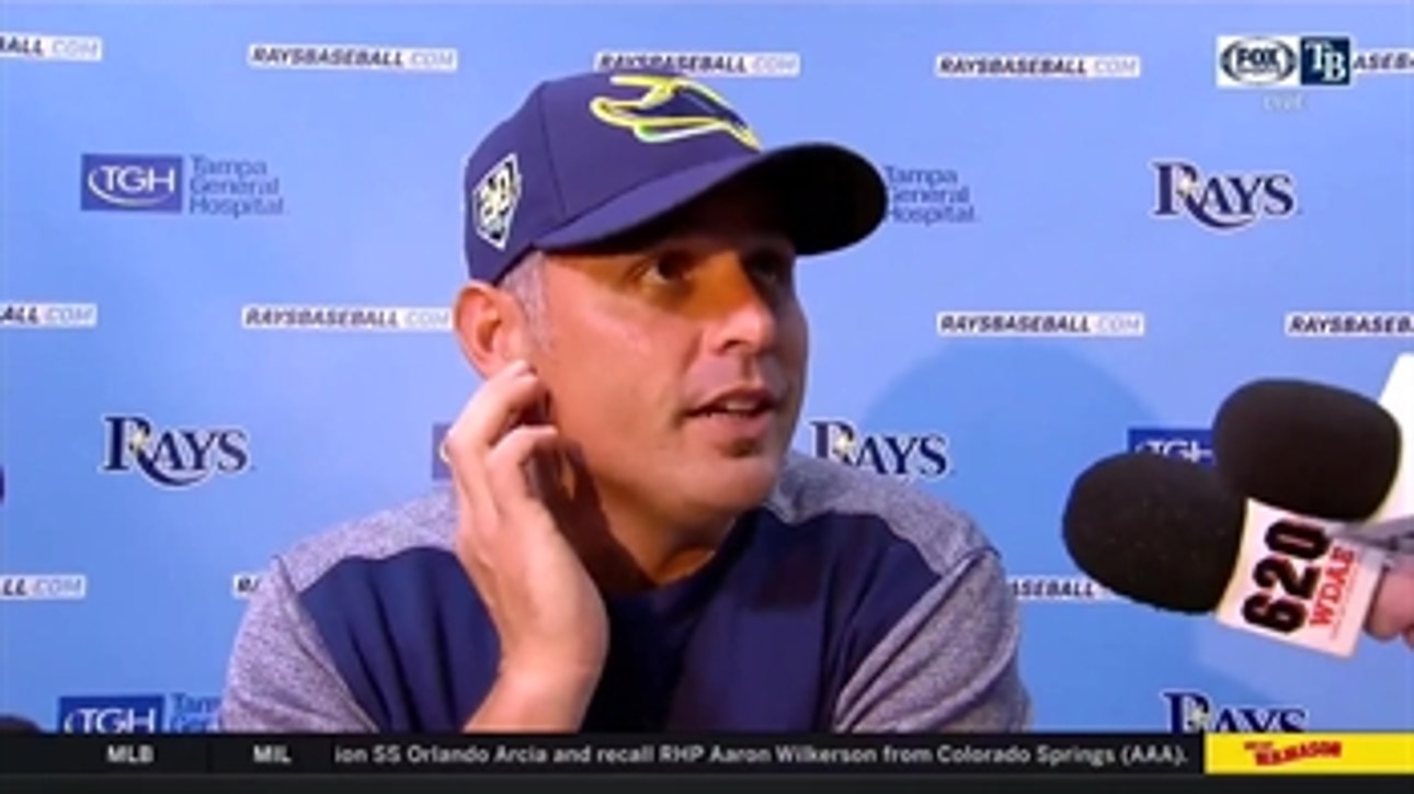 Kevin Cash on Blake Snell: He kind of went toe-to-toe with Morton; they were both outstanding