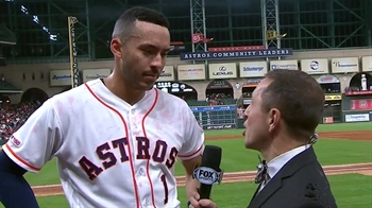 Carlos Correa spoke with Ken Rosenthal after hitting the game-winning RBI