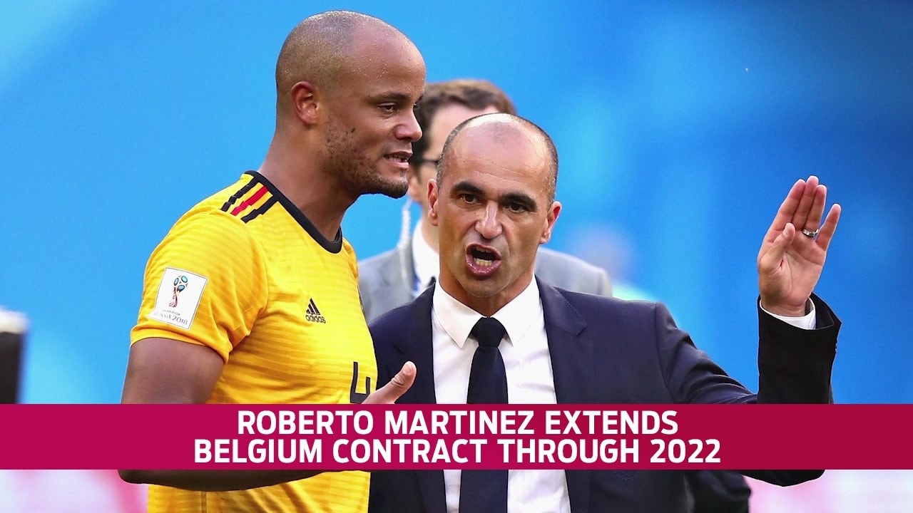 Roberto Martinez extends Belgium contract through 2022