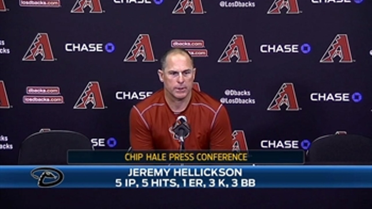 Hale on Hellickson, Ahmed