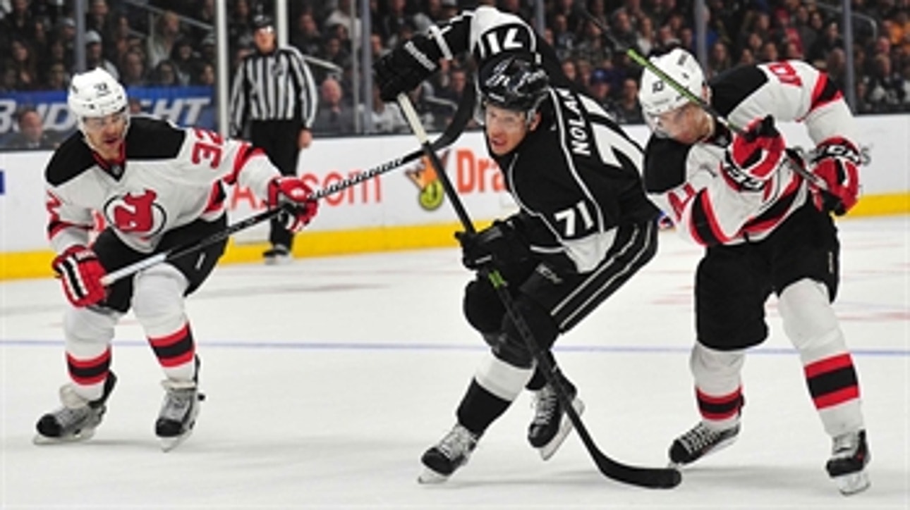 Kings give up 3 goals in 68 seconds, lose to Devils